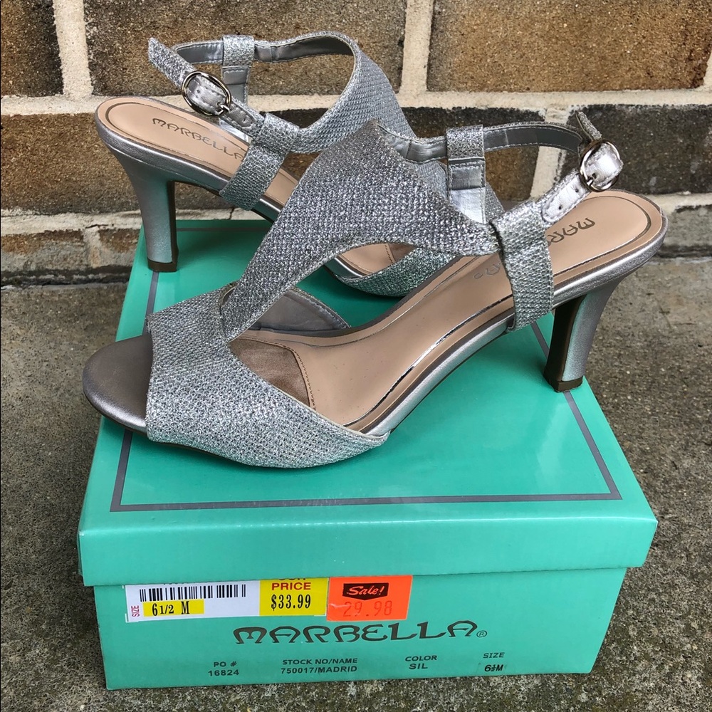 Marbella Silver Heels